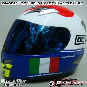    AGV Helmet Shield , Color Iridium Blue KV2#B0N15N Automotive