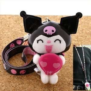 Kuromi Sanrio Hello Kitty and My Melody Neck Phone Strap with Stuffed 