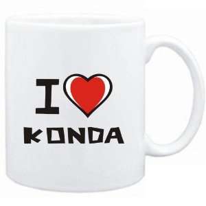  Mug White I love Konda  Languages