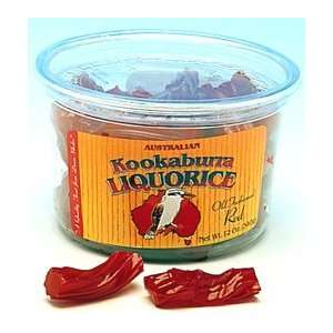 Kookaburra Cut Licorice   Red [12 Ounce Tub]  Grocery 