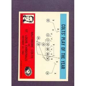  1965 Philadelphia #14 Colts Play Card w/ Don Shula (Near 