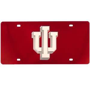    Indiana Hoosiers Red Mirror License Plate