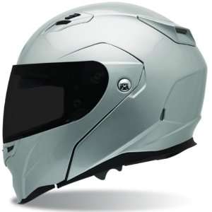  Bell Revolver Metallic Silver Modular Motorcycle Helmet 