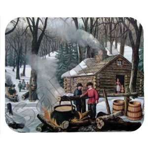    Currier & Ives Mouse Pad, Maple Sugaring