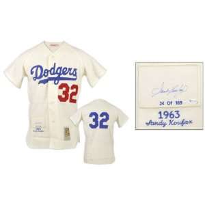  Sandy Koufax Los Angeles Dodgers Autographed 1963 Patch CC 