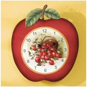  Country Apples Wooden Wall Clock CT 35320