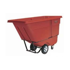 Rubbermaid Forkliftable Polyethylene Dump Truck, Red, 850 lbs Load 