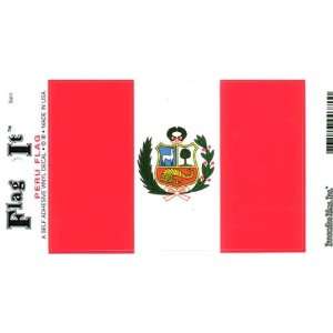  Peru Heavy Duty Vinyl Bumper Sticker (3 x 5 Inches)