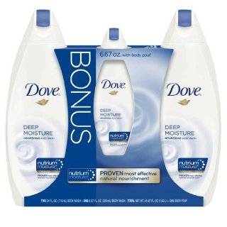  Dove Deep Moisture Nourishing Body Wash, Value Pack (Bonus 