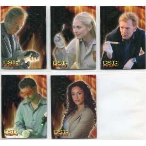  CSI Miami Season 1 Trading Cards Complete 5 Card Forensic 