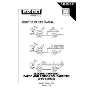  EZGO 34888G01 1999+ Service Parts Manual for Electric Cargo 