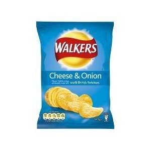 Walkers Cheese And Onion Crisps 34.5G x Grocery & Gourmet Food