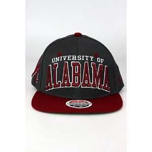 Zephyr Superstar University Of Alabama Crimson Tide Snapback Hat Grey 