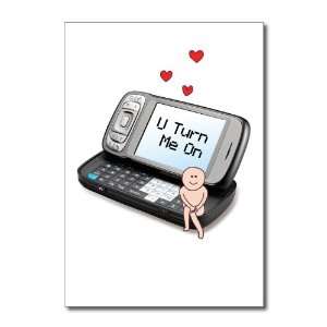  U Turn Me On Funny Valentines Day Greeting Card Office 