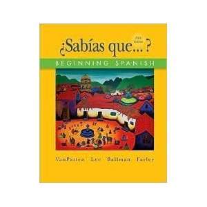  Hardcover?Sab¨ªas que? Beginning Spanish 5th (fifth 