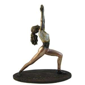  Yoga Figurine  Warrior Pose   with FREE Necklace