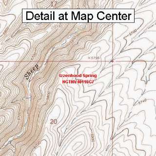   Map   Izzenhood Spring, Nevada (Folded/Waterproof)