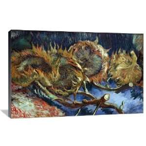  Four Sunflowers Gone to Seed   Gallery Wrapped Canvas 