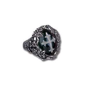  Cemetary Pewter Ring Size L, US 5.5 by Alchemy Gothic 