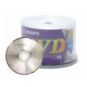  100 Ritek Ridata 16X DVD R 4.7GB (RiData Logo on Top 