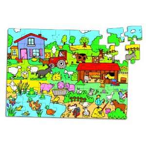 Farm 48 PCS Puzzle in Tractor Box from Vilac Toys & Games