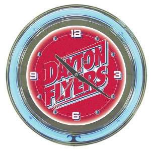  University of Dayton Neon Clock   14 Inch Diameter 