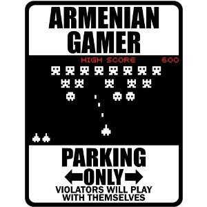  New  Armenian Gamer   Parking Only ( Invaders Tribute 