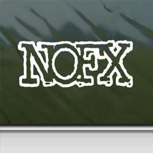  NOFX White Sticker Punk Band Car Laptop Vinyl Window White 