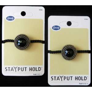  Goody Jeweled Stay Put Hold Ponytail Elastic (2 Pack Value 