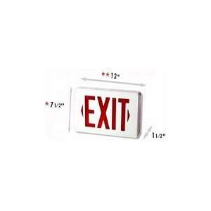 BEST LIGHTING PRODUCTS WHITE CAST ALUMINUM EXIT SIGN WITH 