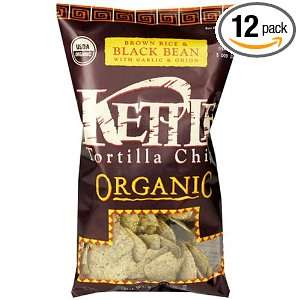 Kettle Brand Certified Organic Tortilla Chips, Brown Rice And Black 