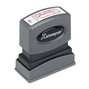  Xstamper One Color Title Message Stamp, Faxed,  Pre 