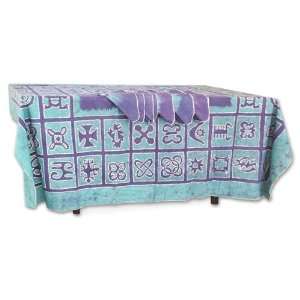    Tablecloth and napkins, Adinkra Symbols
