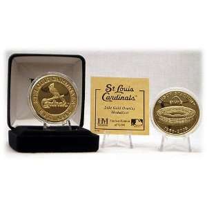  Highland Mint St. Louis Cardinals Gold Busch Stadium Coin 