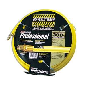   Powermate P012 0076SP 50 foot by 3/8 inch Yellow 300 PSI PVC Air Hose