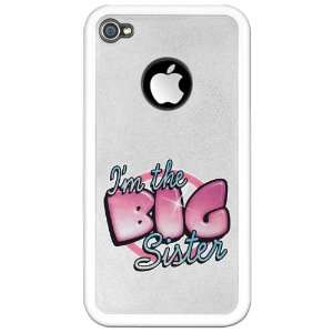    iPhone 4 or 4S Clear Case White Im The Big Sister 