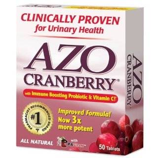  AZO All Natural Concentrated Cranberry Tablets, 50 Count 