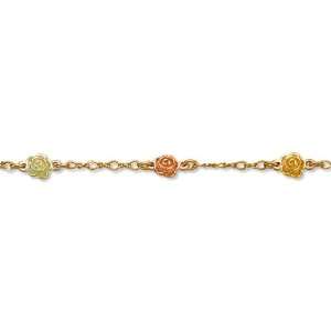  Landstroms Black Hills Gold Rose Bracelet   P720 Jewelry