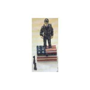 Army Soldier in Fatigues or Camo Trinket Box