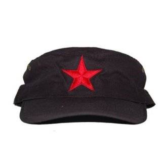 New Mao Army Cadet Adjustable Hat W/China Red Star   Black