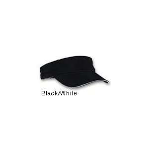   Brushed Cotton Twill Visor With Sandwich Bill