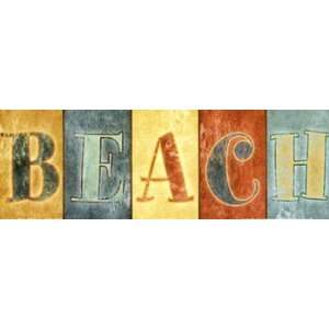  BEACH Poster by SD Graphics Studio (18.00 x 6.00)