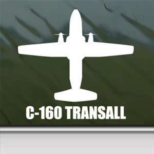  C 160 TRANSALL White Sticker Military Soldier Laptop Vinyl 
