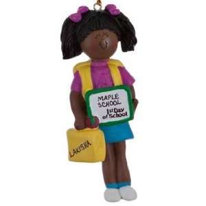  Personalized Ethnic First Day of School Girl Christmas 