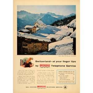   Overseas Bell Telephone Service   Original Print Ad