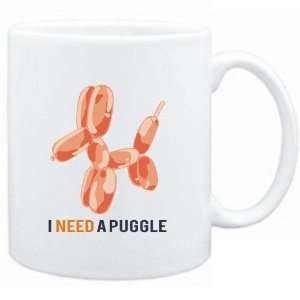  Mug White  I NEED A Puggle  Dogs