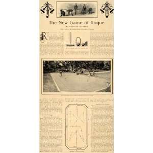  1901 Article Roque Croquet Outdoor Game Charles Jacobus 