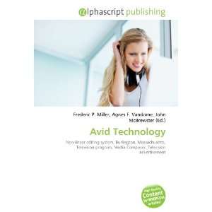  Avid Technology (9786134035941) Books