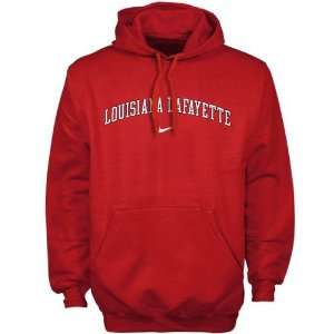 Nike Louisiana Lafayette Ragin Cajuns Red Vertical Arch Hoody 