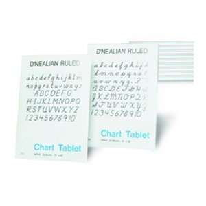  D Nealian Chart Tablet Cursive